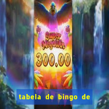 tabela de bingo de 1 a 100